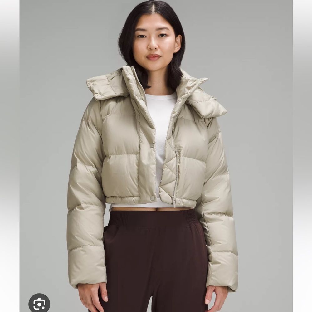 NWT Lululemon wunder puff super cropped jacket